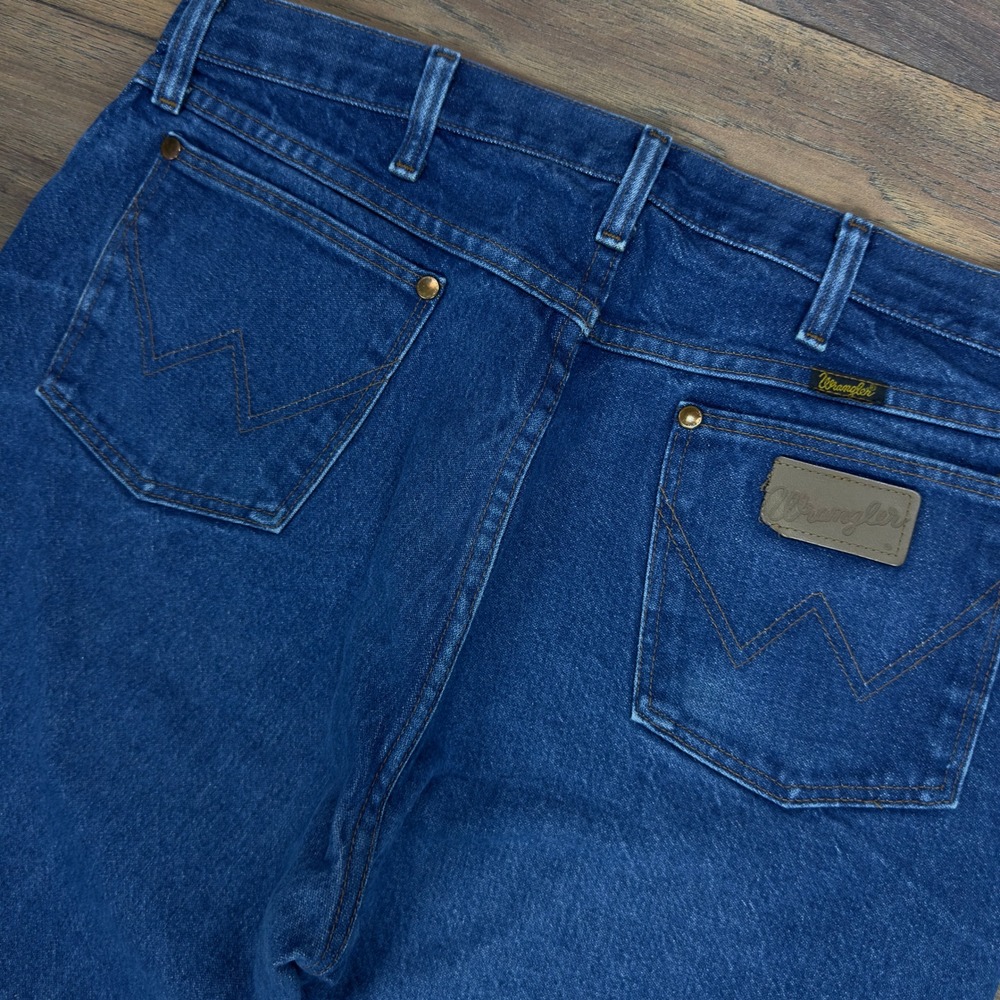 Wrangler Cowboy Cut 13MWZPW Mens Jeans 35x32 Indigo Blue Original Fit Straight